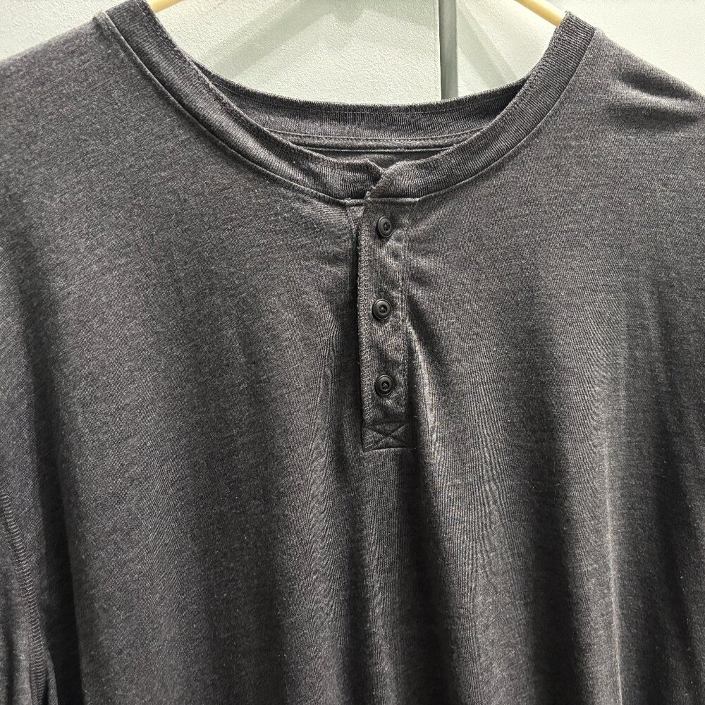 Lucky Brand Long Sleeve Slub Jersey Henley Men's 2XL